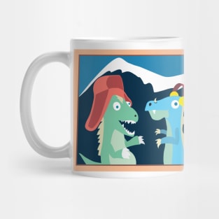 Dinosaurs on Vacation Mug